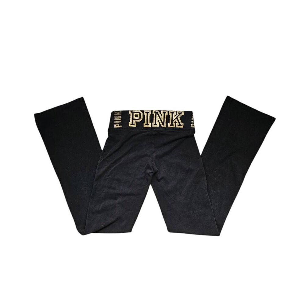 victoria's secret pink low-rise yoga pants